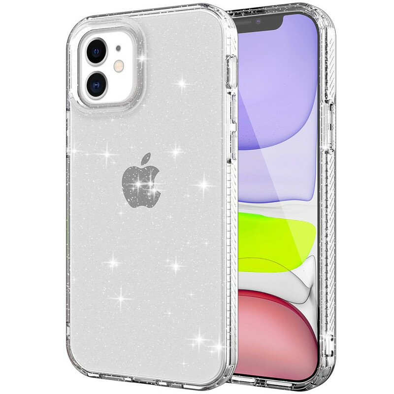 Coque iPhone 12 Max / 12 Pro Transparente Paillettes