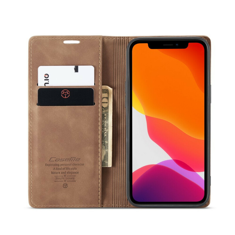 Flip Cover iPhone 12 Max / 12 Pro CASEME Simili Cuir