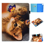 Housse iPad Air 10.9" (2020) Mon Chaton et Papillon