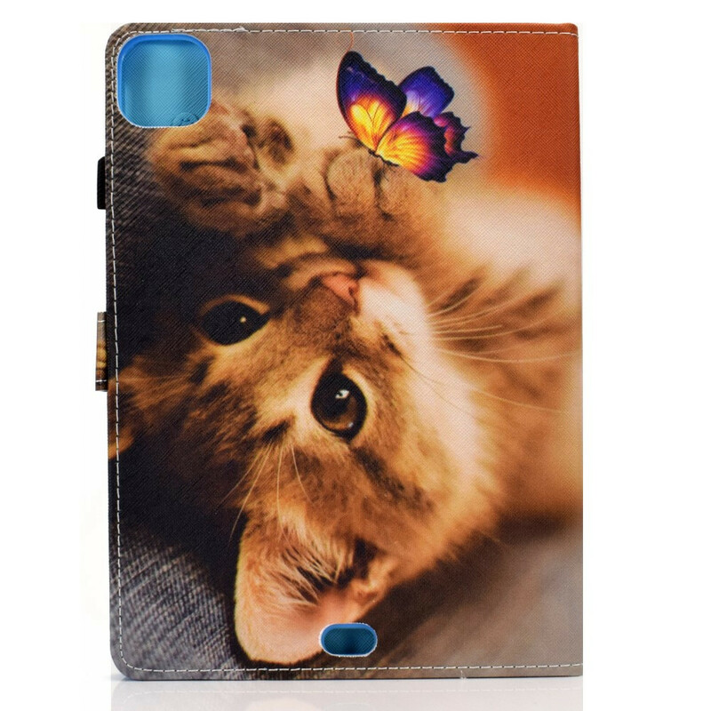 Housse iPad Air 10.9" (2020) Mon Chaton et Papillon