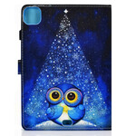 Housse iPad Air 10.9" (2020) Hibou Bleu