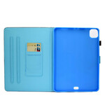 Housse iPad Air 10.9" (2020) Hibou Bleu