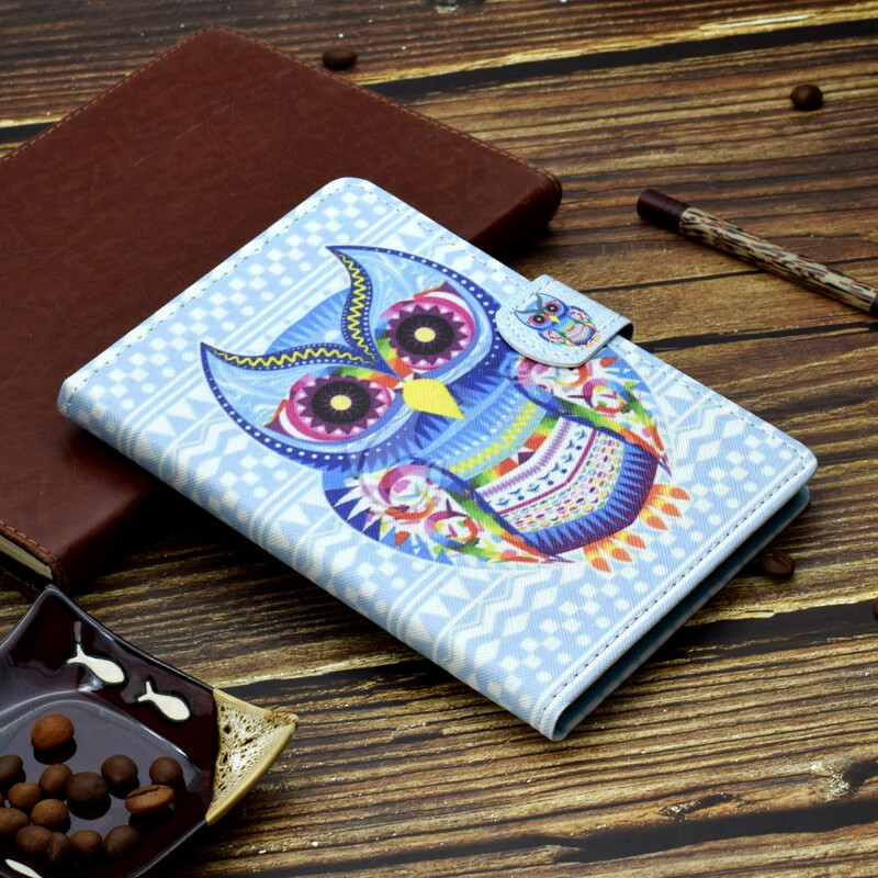 Housse iPad Air 10.9" (2020) Hibou Art