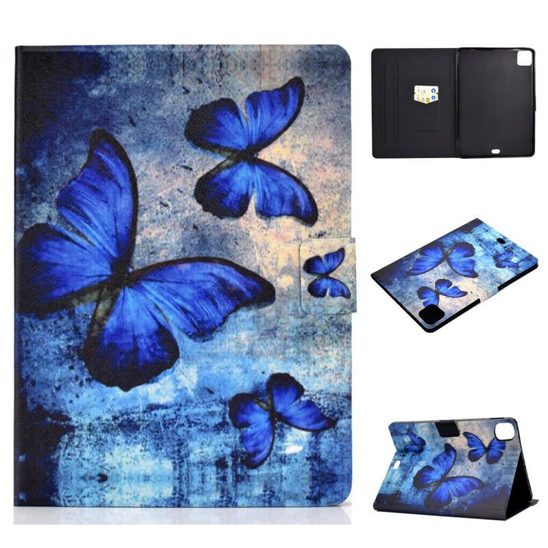 Housse iPad Air Papillons Bleus