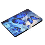 Housse iPad Air Papillons Bleus