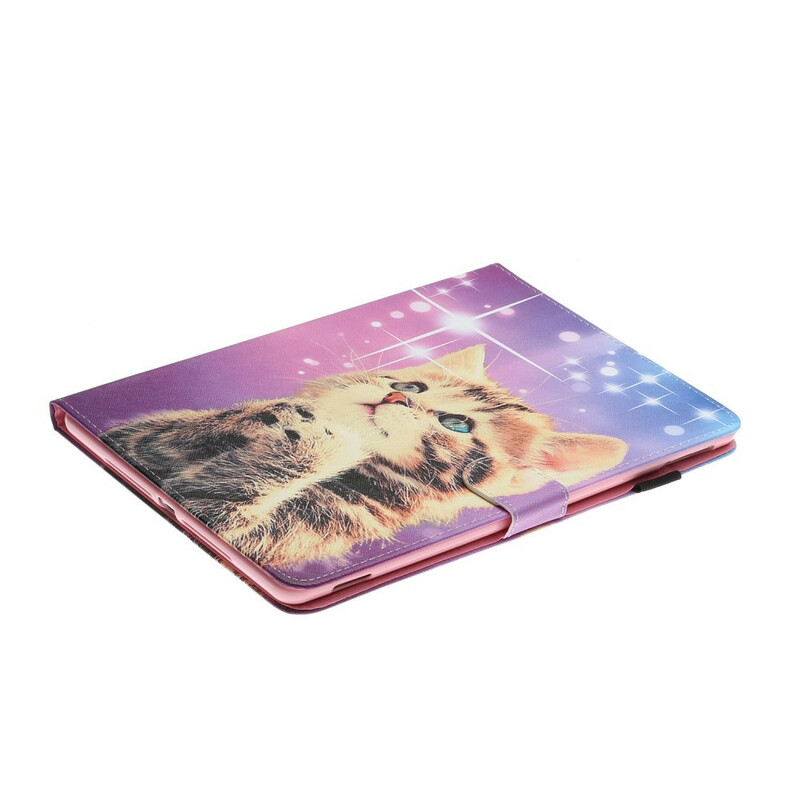 Housse iPad 10.2" (2020) (2019) / Air 10.5" (2019) Chaton Étoiles