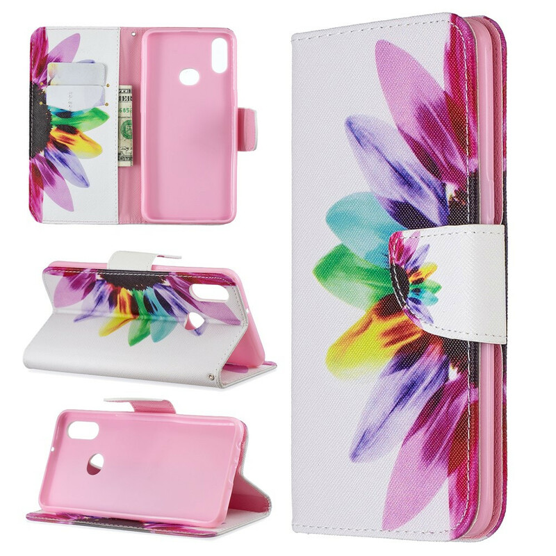 Housse Samsung Galaxy A10s Fleur Aquarelle