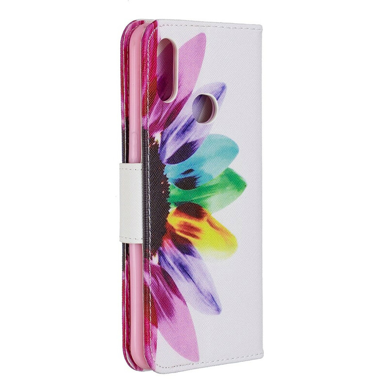 Housse Samsung Galaxy A10s Fleur Aquarelle