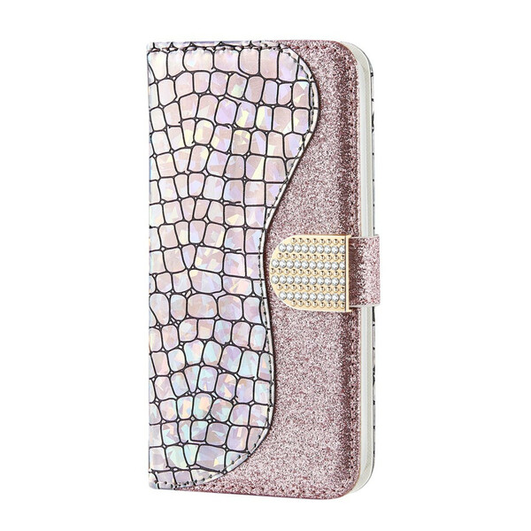 Housse Samsung Galaxy Note 20 Croco Diamants