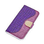 Housse Samsung Galaxy Note 20 Croco Diamants