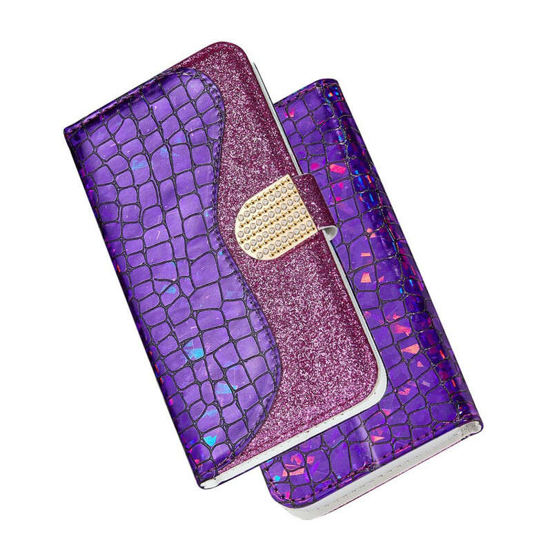 Housse Samsung Galaxy Note 20 Croco Diamants