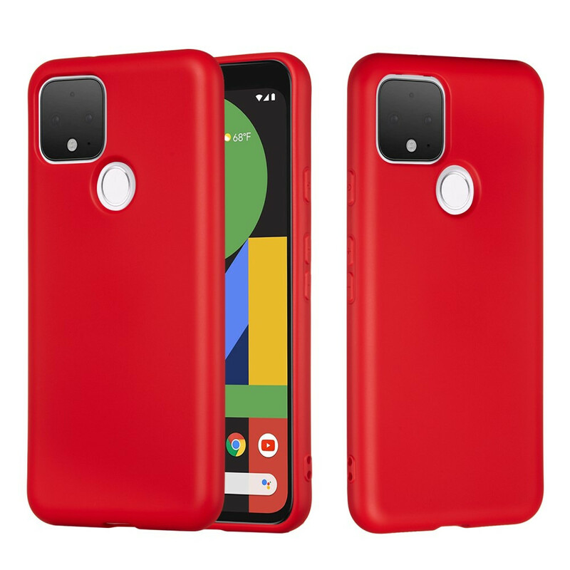 Coque Google Pixel 4A 5G Conception Silicone Liquide avec Lanière