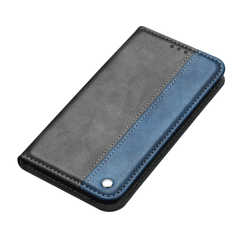 Flip Cover Samsung Galaxy S20 Ultra Bicolore Effet Cuir