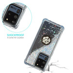 Coque Samsung Galaxy S20 Ultra Paillettes Anneau-Support