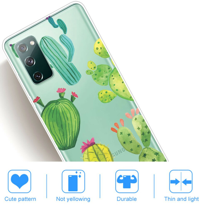 Coque Samsung Galaxy S20 FE Cactus Aquarelle