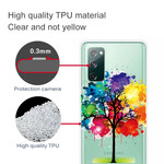 Coque Samsung Galaxy S20 FE Transparente Arbre Aquarelle