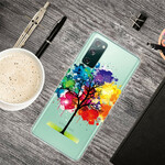 Coque Samsung Galaxy S20 FE Transparente Arbre Aquarelle