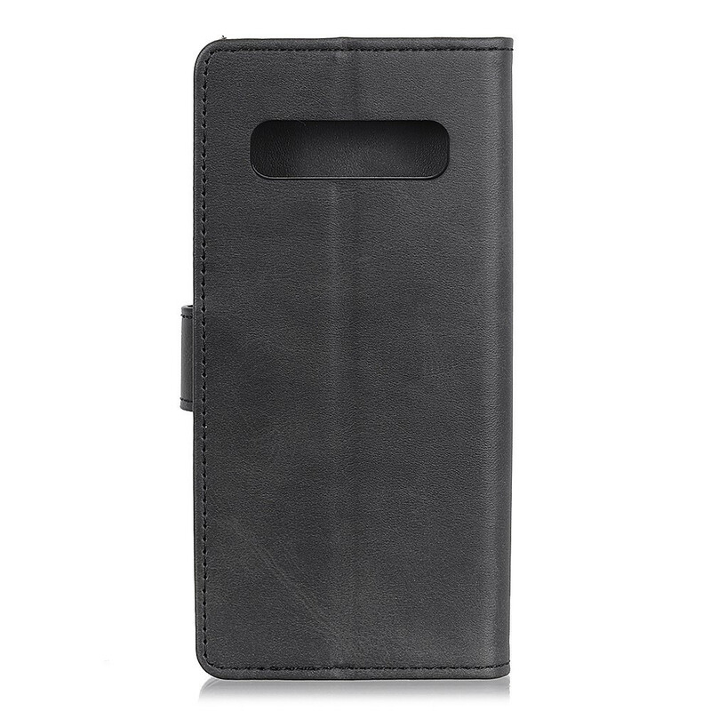 Housse Samsung Galaxy S10 5G Effet Cuir Mat Rétro