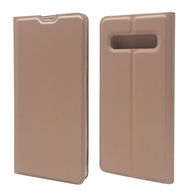 Flip Cover Samsung Galaxy S10 5G Effet Cuir Fermoir Magnétique