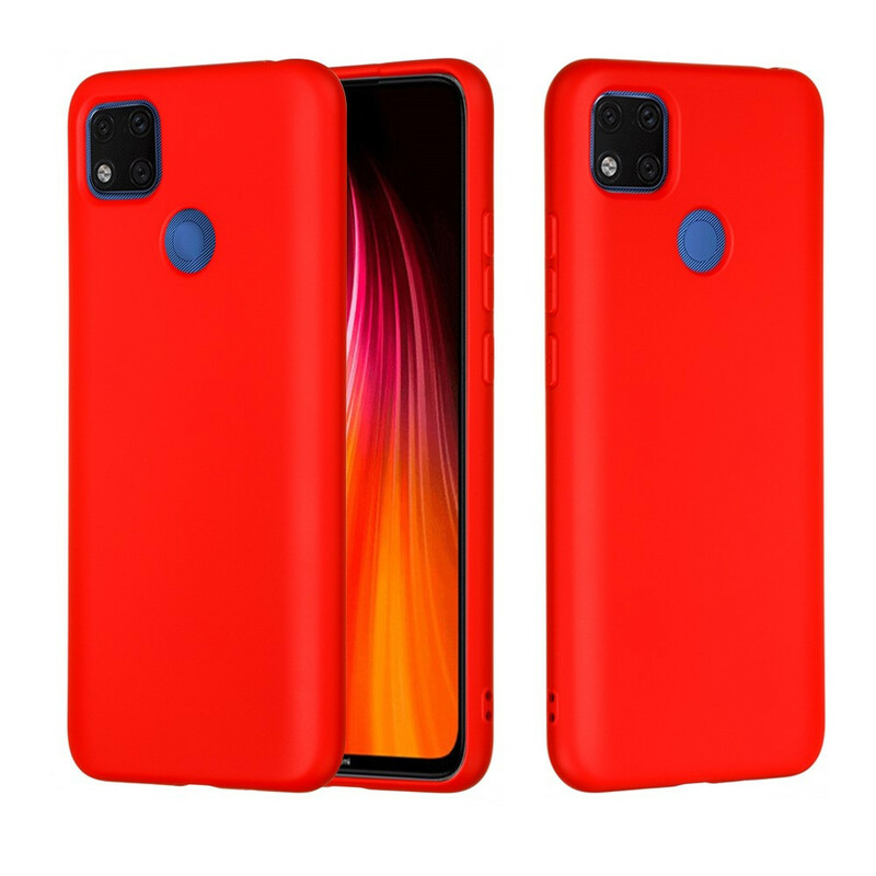 Coque Xiaomi Redmi 9C Silicone Liquide Avec Lanière