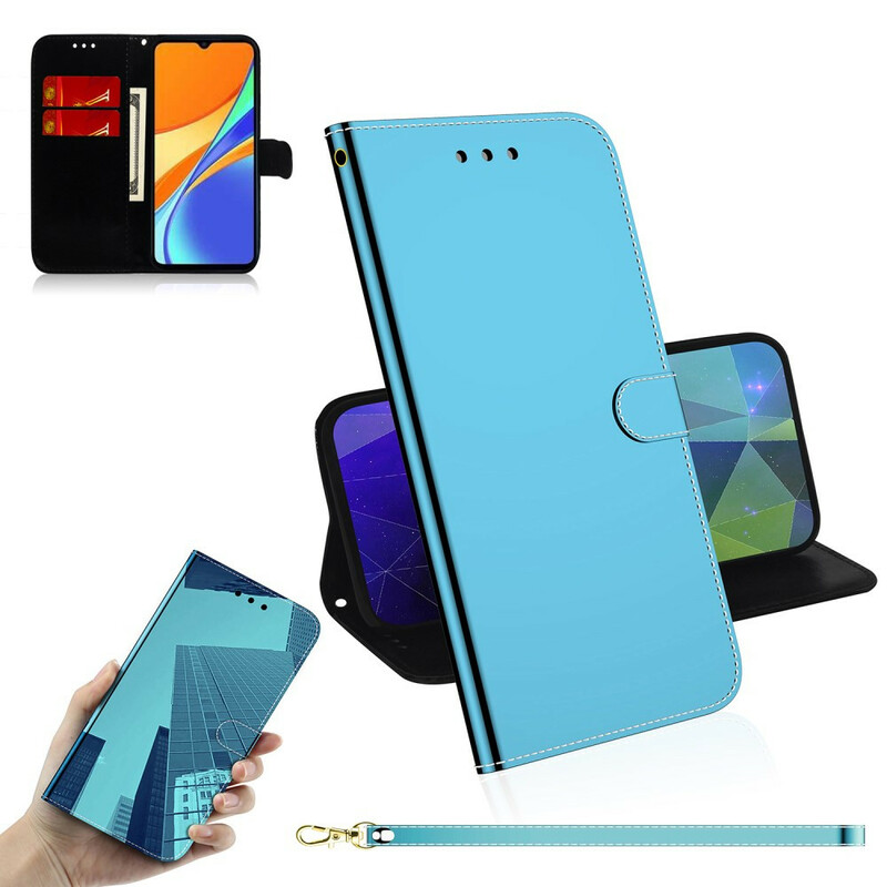 Housse Xiaomi Redmi 9A Simili Cuir Couverture MIroir