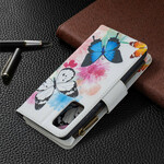 Housse Samsung Galaxy S20 FE Poche Zippée Papillons