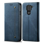 Flip Cover Xiaomi Redmi Note 9 Tissu Jeans