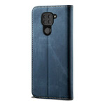 Flip Cover Xiaomi Redmi Note 9 Tissu Jeans