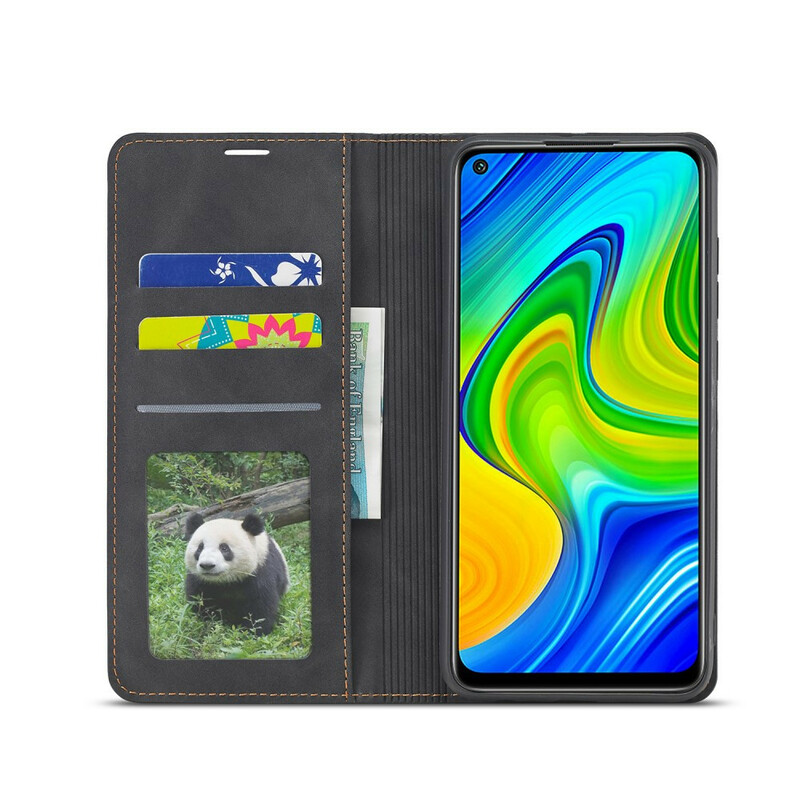 Flip Cover Xiaomi Redmi Note 9 Effet Cuir FORWENW