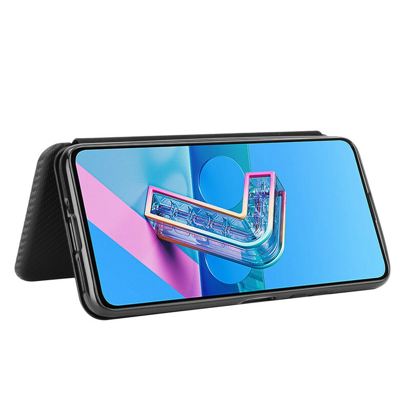 Flip Cover Asus ZenFone 7 / 7 Pro Silicone Carbone