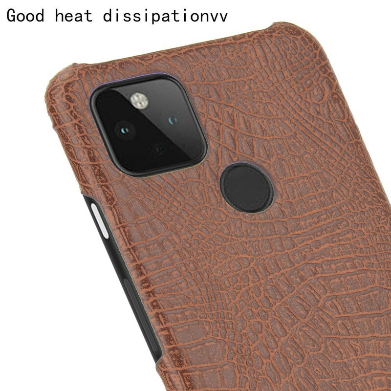 Coque Google Pixel 4a 5G Effet Peau de Crocodile