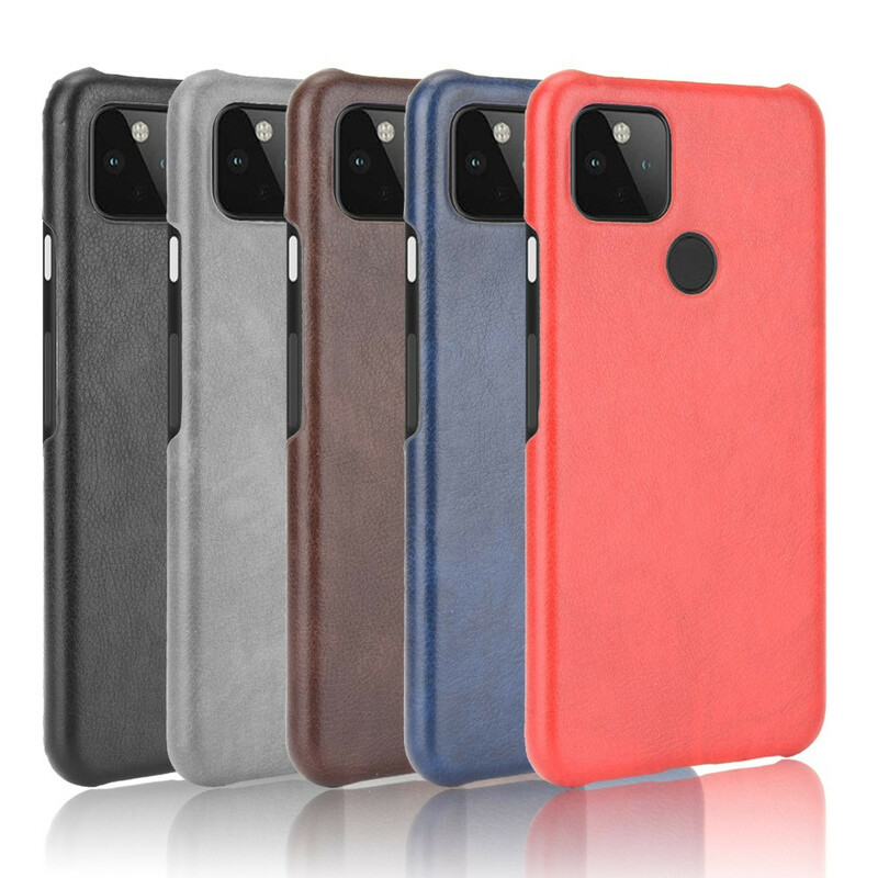 Coque Google Pixel 5 Effet Cuir Litchi Performance