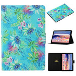 Housse Huawei MediaPad T3 10 Fleurs et Feuilles