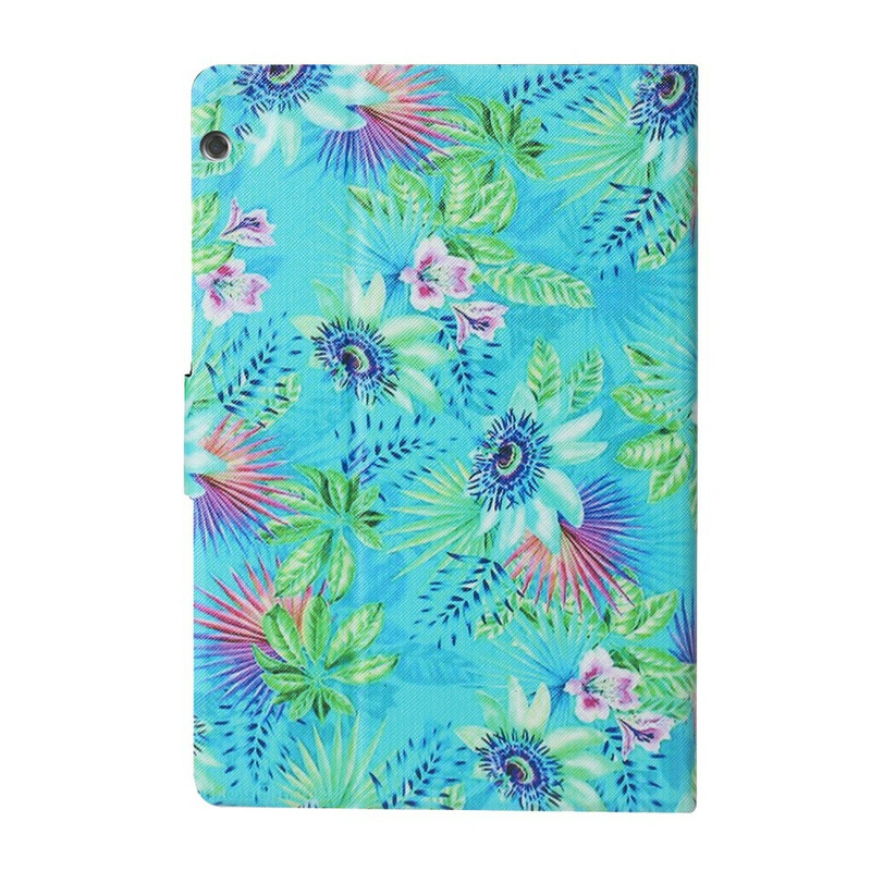 Housse Huawei MediaPad T3 10 Fleurs et Feuilles