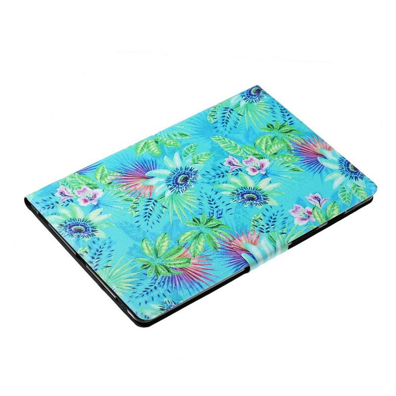 Housse Huawei MediaPad T3 10 Fleurs et Feuilles