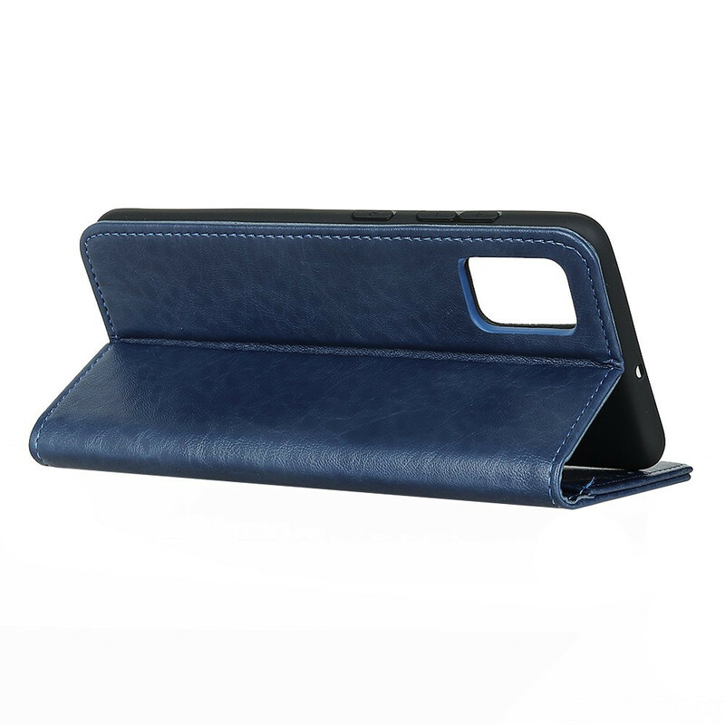 Flip Cover OnePlus 8T Cuir Litchi Fendu Élégance