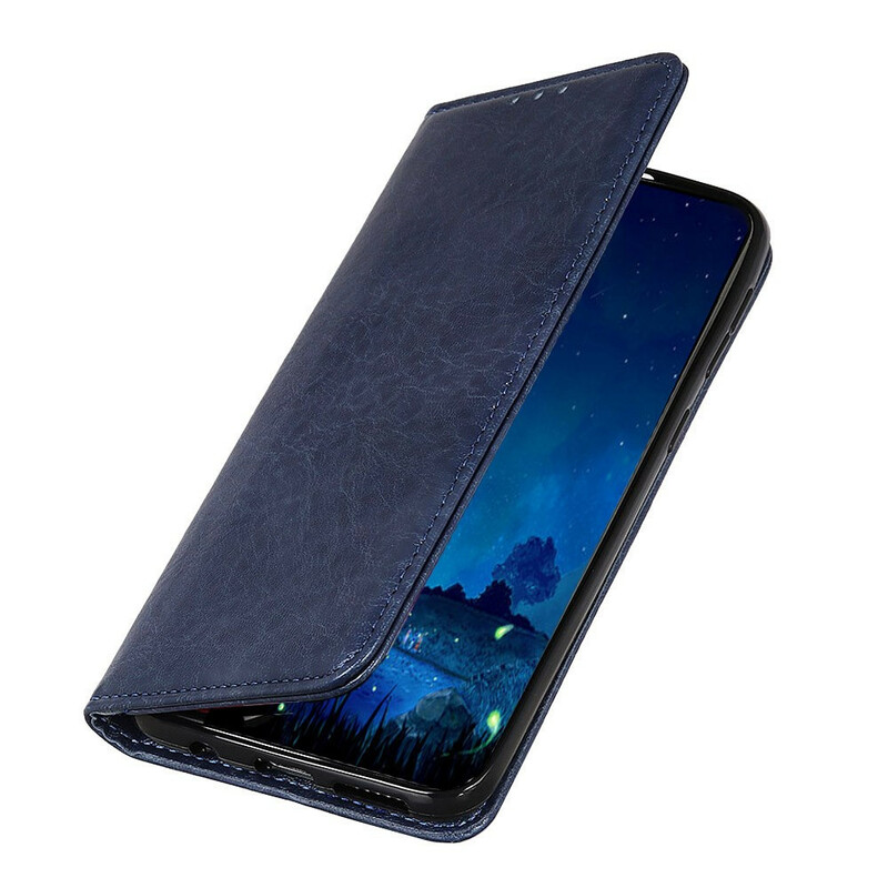 Flip Cover OnePlus 8T Cuir Litchi Fendu Élégance