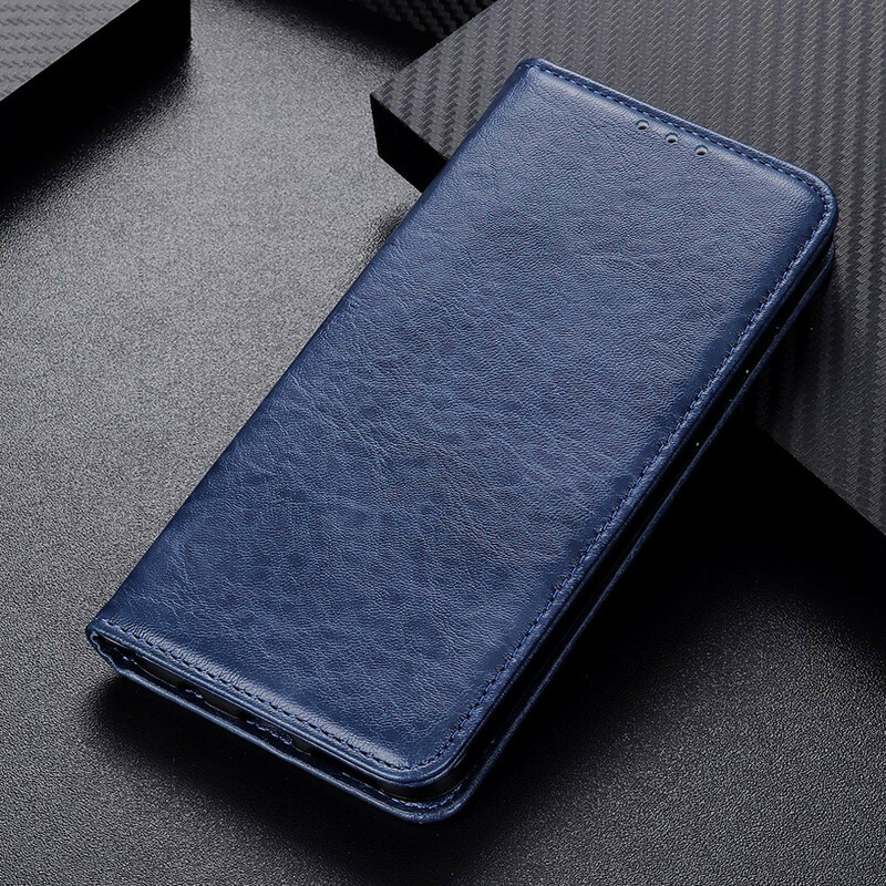 Flip Cover OnePlus 8T Cuir Litchi Fendu Élégance