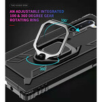 Coque Samsung Galaxy Note 10 Ring et Fibre Carbone