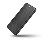 Flip Cover Xiaomi Mi 10T / 10T Pro Fibre Carbone avec Anneau Support