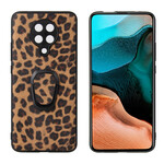 Coque Xiaomi Poco F2 Pro Effet Peau de Léopard Anneau-Support