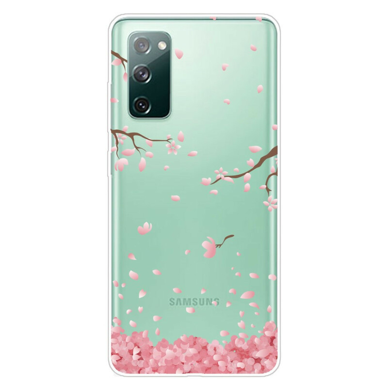 Coque Samsung Galaxy S20 FE Branches à Fleurs