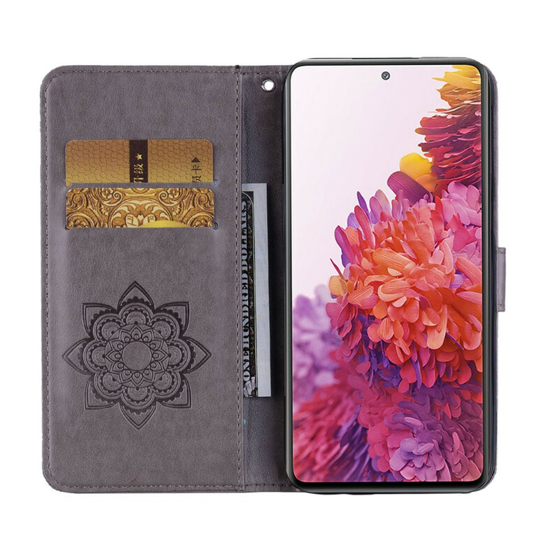 Housse Samsung Galaxy S20 FE Hibou Mandala et Breloque