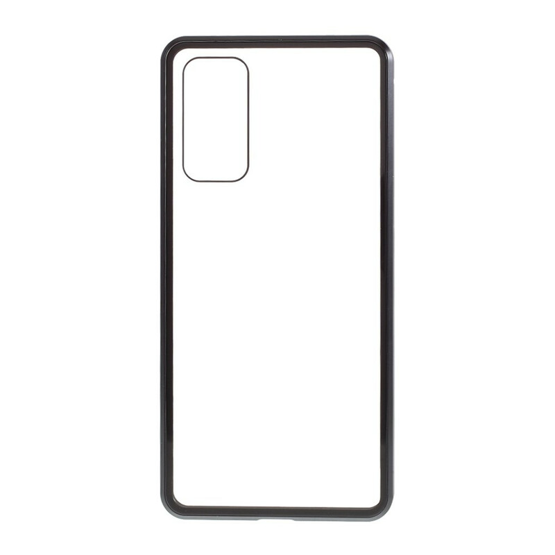 Coque Samsung Galaxy S20 FE Rebords Métal et Dos Verre Trempé