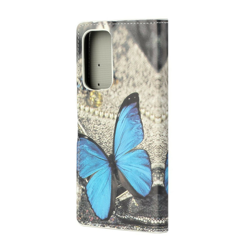 Housse Xiaomi Mi 10T / 10T Pro Papillon Bleu