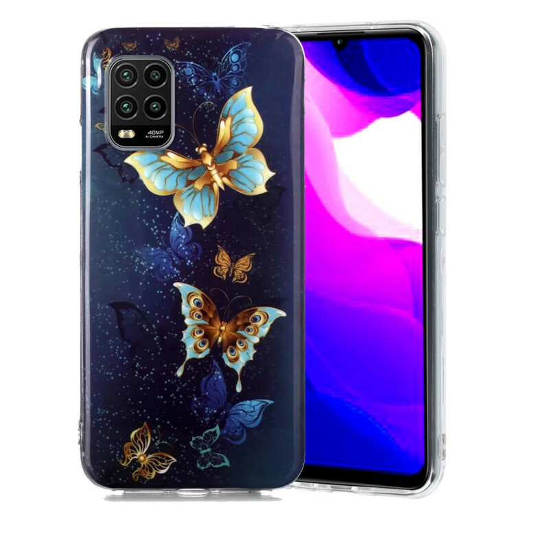 Coque Xiaomi Mi 10 Lite Série Papillons Fluorescente