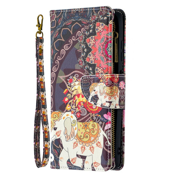 Housse Xiaomi Poco X3 Poche Zippée Éléphant