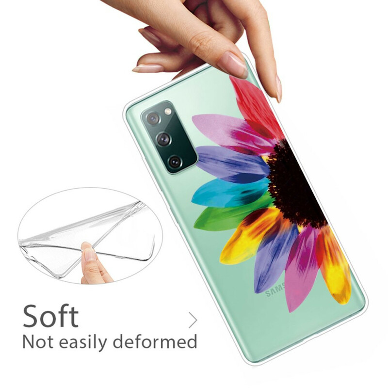 Coque Samsung Galaxy S20 FE Fleur Colorée