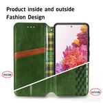 Flip Cover Samsung Galaxy S20 FE Simili Cuir Texture Diamant