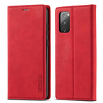 Flip Cover Samsung Galaxy S20 FE LC.IMEEKE Effet Cuir